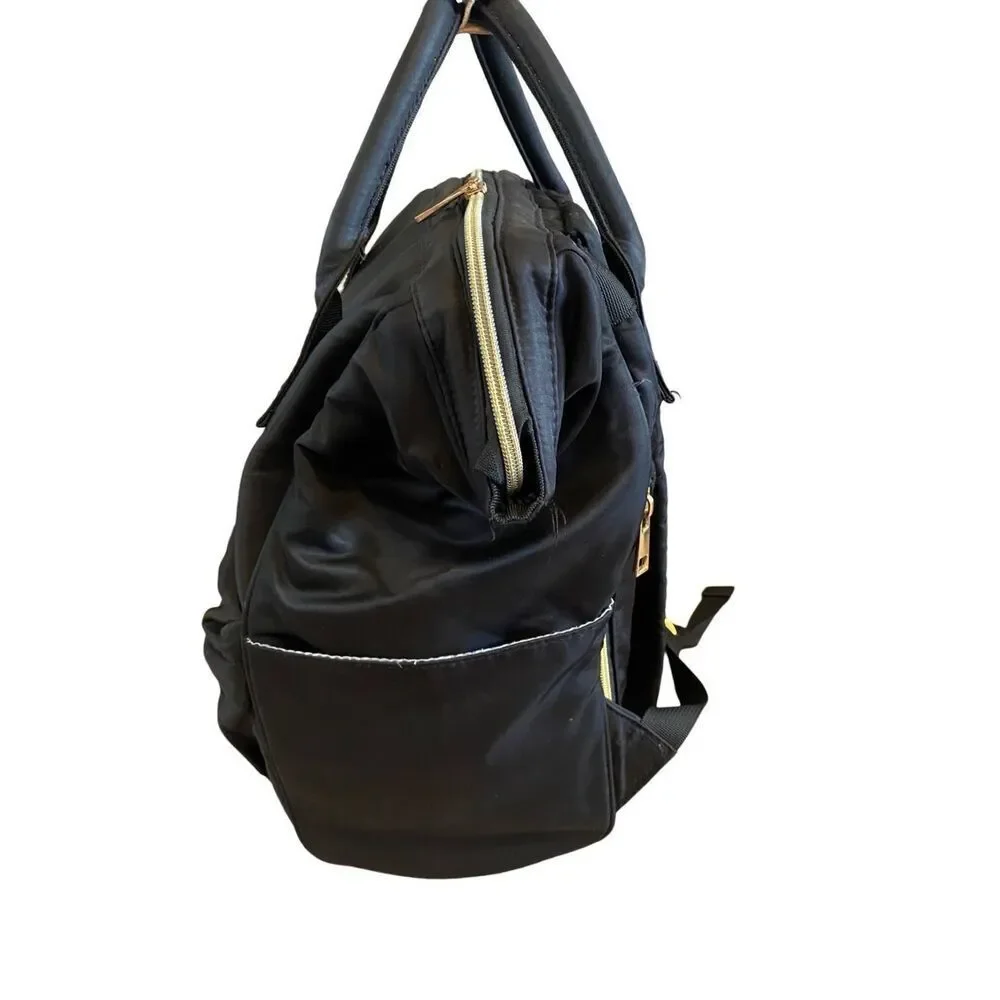 Manso Black School Backpack Bag Travel Vacation